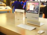 Macintosh mockup: displayed at the Apple Store