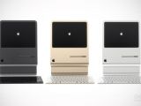 Macintosh mockup: three color options