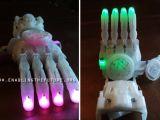 3D printed light show hand color cycling