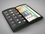 Three-screen flip phone concept