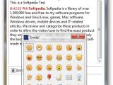 A default list of smileys exists, but custom ones can be added