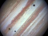 Three moons and their shadows parade across Jupiter - end of event