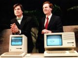 Steve Jobs and John Sculley during Apple's early years