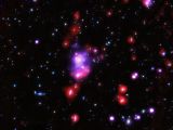Distant galaxy cluster holds the mass of 400 trillion Suns