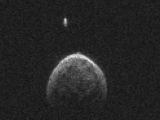 An image of asteroid 2004 BL86 and its moon