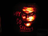 Heath Ledger’s The Joker carved in pumpkin