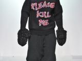 “Please kill me” is the name of a collection by the Sibling brand, not the desperate cry of the model wearing the clothes