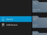 USB Device shows up in Files app menu