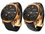 MSW 115G - Double Plated Rose Gold Mechanical Watch with Rubber and Leather Band