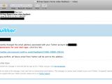 Twitter unauthorized email change spam
