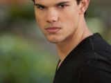 Jacob Black, the werewolf, gives the camera the evil look