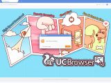 The welcoming screen in UC Browser