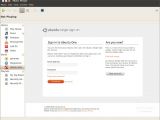 The Ubuntu One login in the Ubuntu One Music store