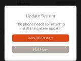 New update requires restart