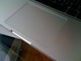 Unboxing the new aluminum MacBook - trackpad