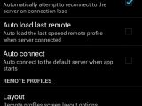 Configure remote control settings for the mobile app