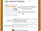 Vonage Mobile for Facebook screenshot