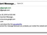 Rogue email sent on Google's behalf