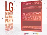 Sprint and LG plan unveiling a stylish phone at CES 2010