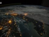 The astronaut even photographed what some cities look like from space
