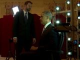President Obama gets ready for the unorthodox photo shoot