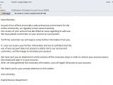 PayPal phishing email