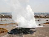 The newly emerged mud volcano from Java