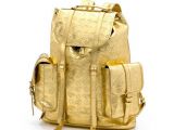 The Billionaire Boys Club golden backpack costs $1,650 (€1,204)