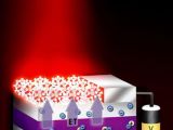 Skematics of a wireless quantum dot producing light in the optical spectrum