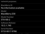 BlackBerry OS version