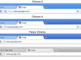 Changes to the Google Chrome 6 UI including the unified menu