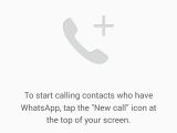 WhatsApp voice calling feature