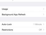 iOS 8 General settings