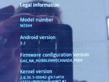 Wi-Fi Motorola XOOM "About tablet" - screenshot