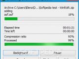 Softpedia tests for testing WinRAR compression speed