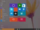 Windows 10 build 10061 Start screen