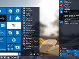 Live tiles on the left and a new notification center