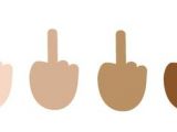 Middle finger emoji in Windows 10