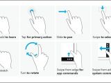 Touch gestures in Windows 8