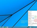 Windows 9 notification center in the System Tray