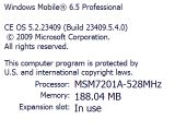 Windows Mobile 6.5 Build 23409
