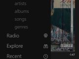 Windows Phone 10 concept  music app