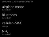 Windows Phone 8.1 NFC settings menu