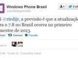Windows Phone Brazil tweet