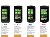 Windows Phone 7 devices in Canada