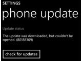 Windows Phone 8.1 error code 80188309