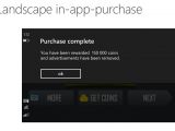 Windows Phone 8.1's in-app purchases in landscape mode