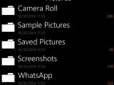 Aerize Explorer file browser on Windows Phone