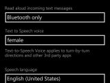 Cortana speech settings on Windows Phone