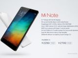 Xiaomi Mi Note specs detailed